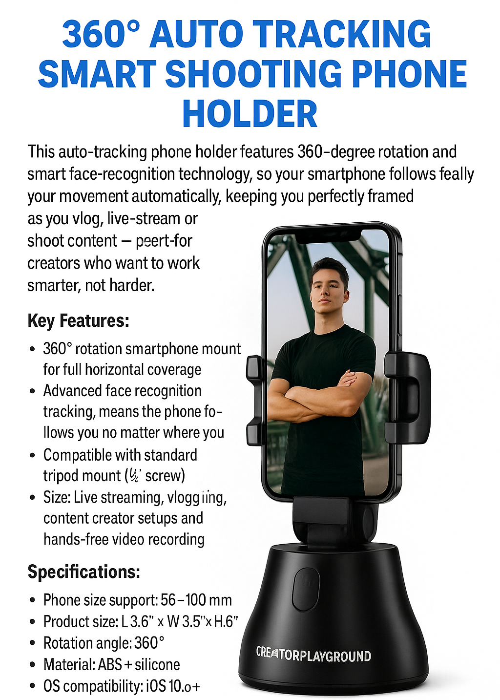 Auto-Tracking Creator Phone Mount