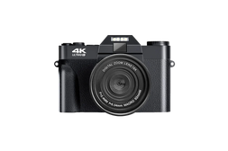 CreatorPlayground Retro SLR-Style 48MP 4K Digital Camera (3” Flip Screen, Wi-Fi)