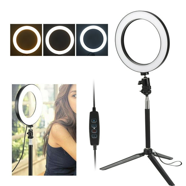 LED Selfie Ring Light Kit (16 cm/20 cm) with Tripod & Phone Holder | CreatorPlayground