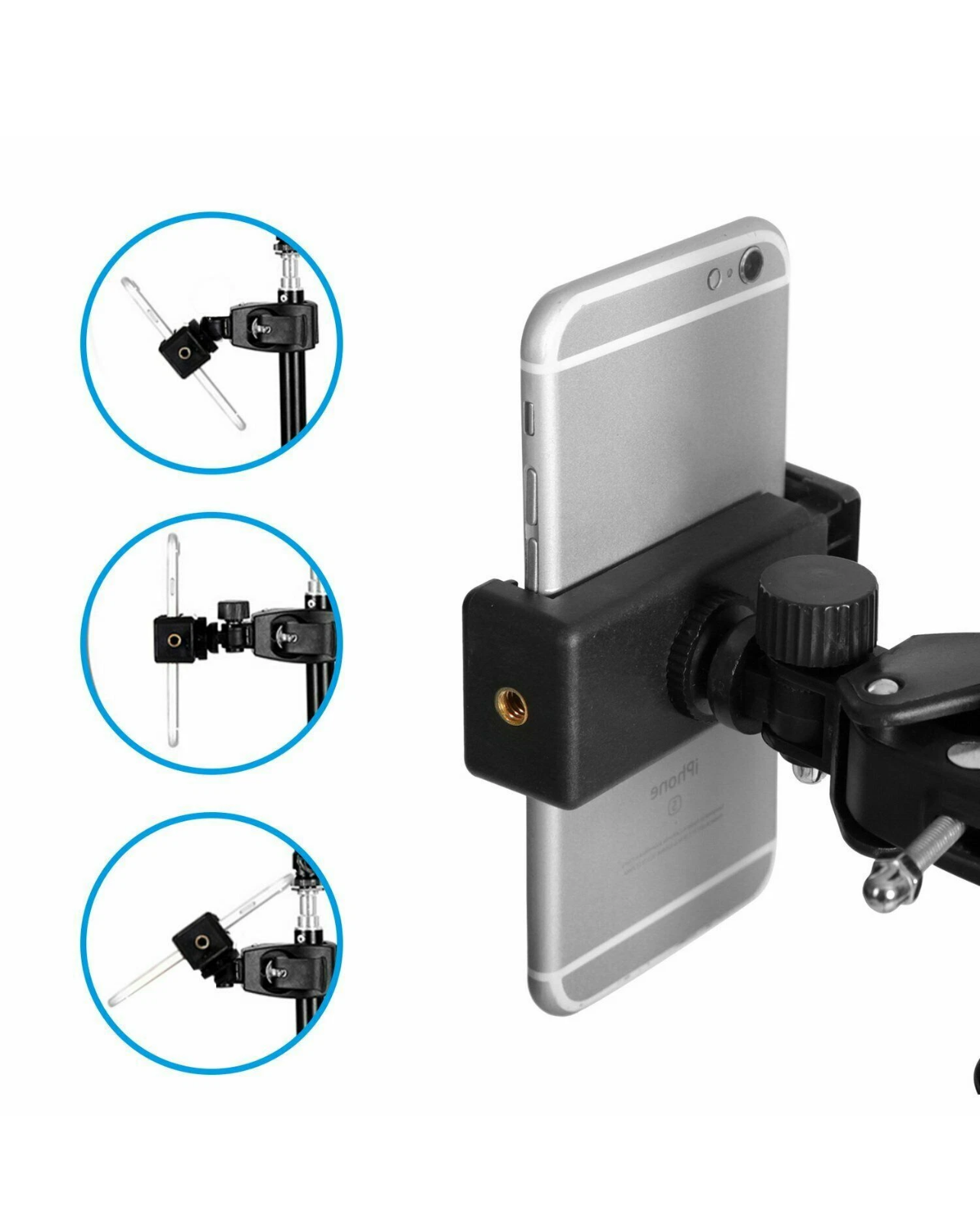 LED Selfie Ring Light Kit (16 cm/20 cm) with Tripod & Phone Holder | CreatorPlayground