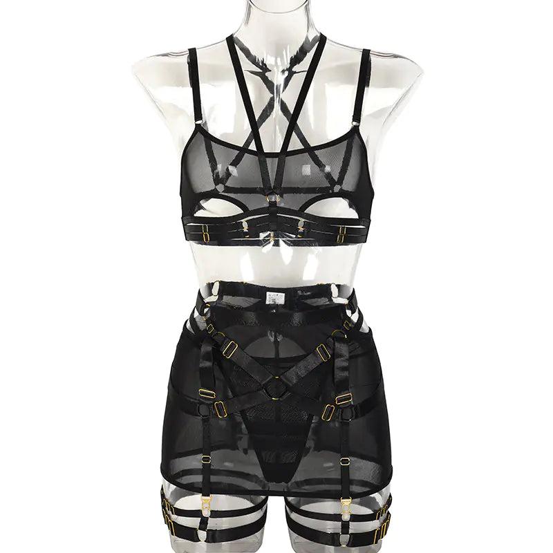 Sheer Lace Lingerie Set