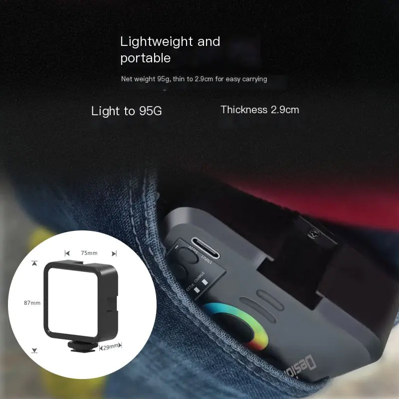 CreatorPlayground W70 Pocket RGB Light – Portable Video Fill
