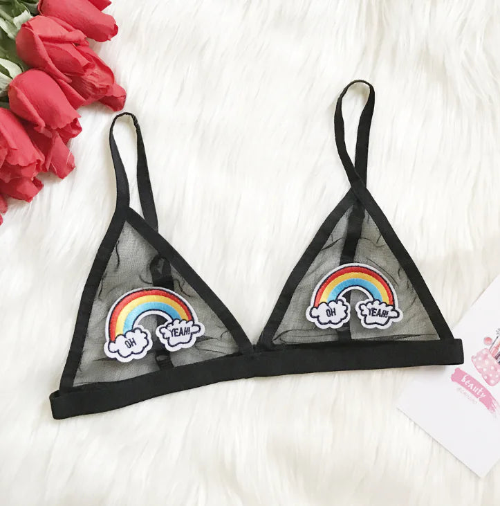 Stylish Lace Pattern Lingerie and Women's Bra